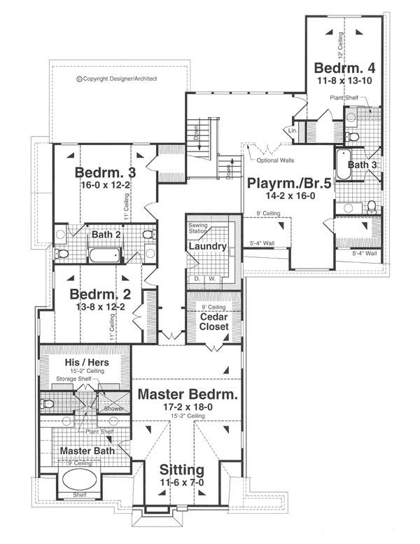 Second Floor image of NORWICK House Plan
